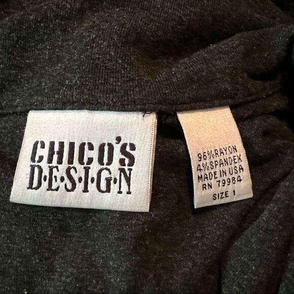 Chicos design grey button down collared shirt - Picture 5 of 11
